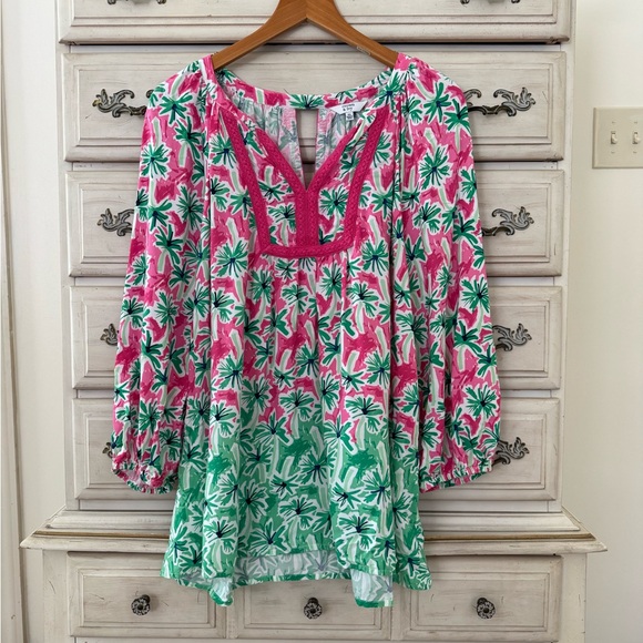 Crown & Ivy Palm Tree Beach Top - Picture 2 of 5